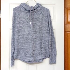ATHLETA GRAY AND BLACK LONG SLEEVE HOODIE SIZE XL